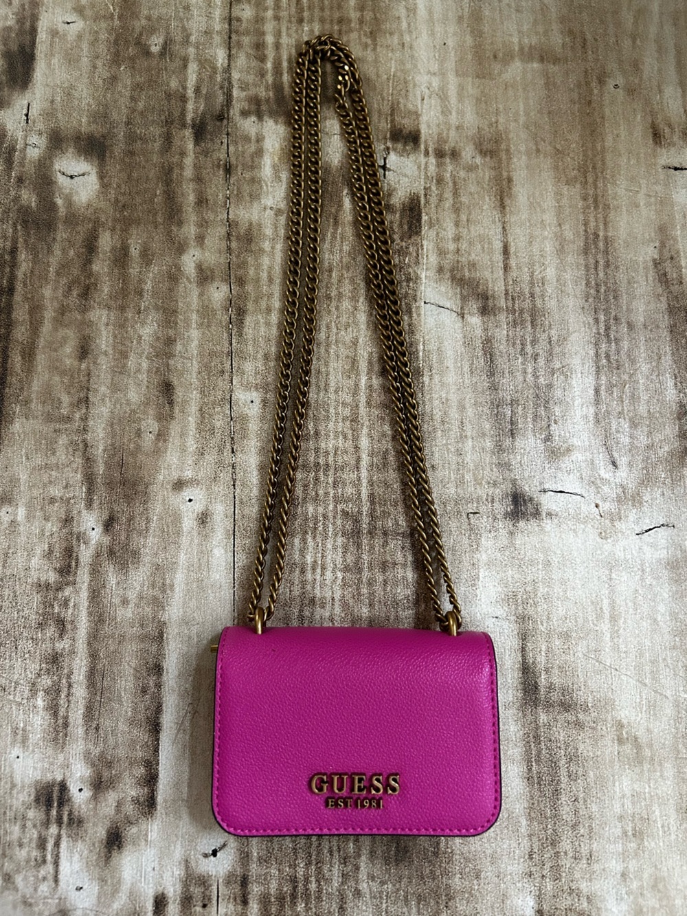 GUESS Noelle Micro Mini Leather Chain Crossbody - Picture 2 of 6